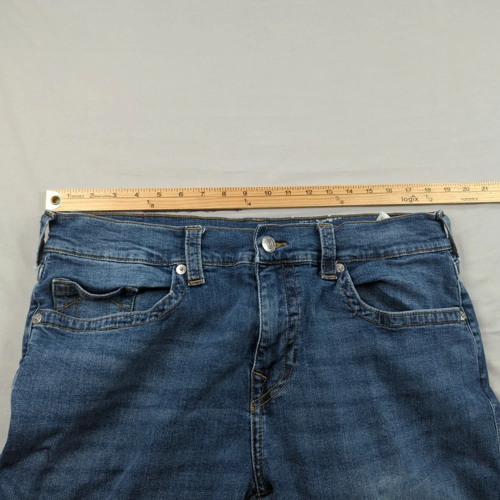 True Religion Jeans Mens 38x33 Blue Rocco Slim Stretch Casual‎ Preppy